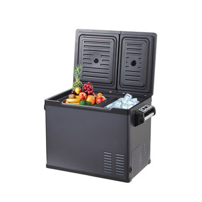 Φορητό ψυγείο αυτοκινήτου 30L/40L/50L με διπλό έλεγχο θερμοκρασίας και συμπιεστή 45W