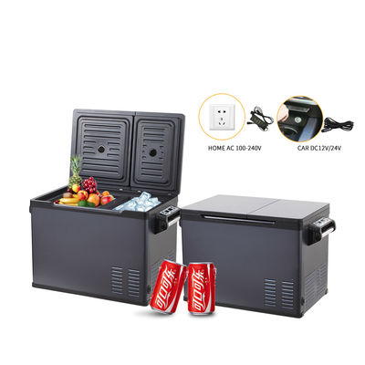 Φορητό ψυγείο αυτοκινήτου 30L/40L/50L με διπλό έλεγχο θερμοκρασίας και συμπιεστή 45W