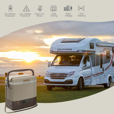 Προμήθειες αυτοκινήτων Φορητό ψυγείο 12V 24V Καμπινγκ ψυγείο με ηλιακό πάνελ