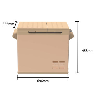 Leapcool DC Προαιρετική μπαταρία 12V Καμπινγκ Διπλή Ζώνη Φορητό ψυγείο Συμπυκνωτήριος Αμαξιού ψυγείο