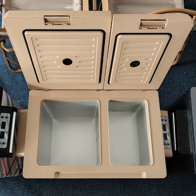 Leapcool DC Προαιρετική μπαταρία 12V Καμπινγκ Διπλή Ζώνη Φορητό ψυγείο Συμπυκνωτήριος Αμαξιού ψυγείο